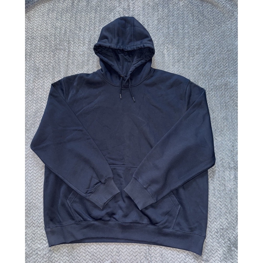 CARHARTT Hoodie Mens Blue Rain Defender Loose Fit Pullover Size 2XL
